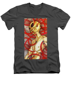 Plugged In - Men's V-Neck T-Shirt