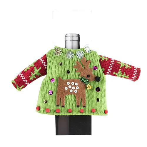 Reindeer ONLY Christmas Sweaters for Wine Bottles... and only for Elizabeth!