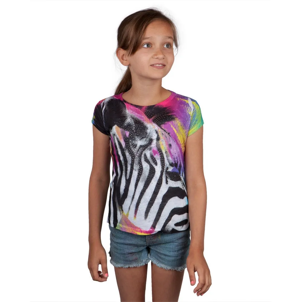 Rhinestone Zebra Girls T-Shirt