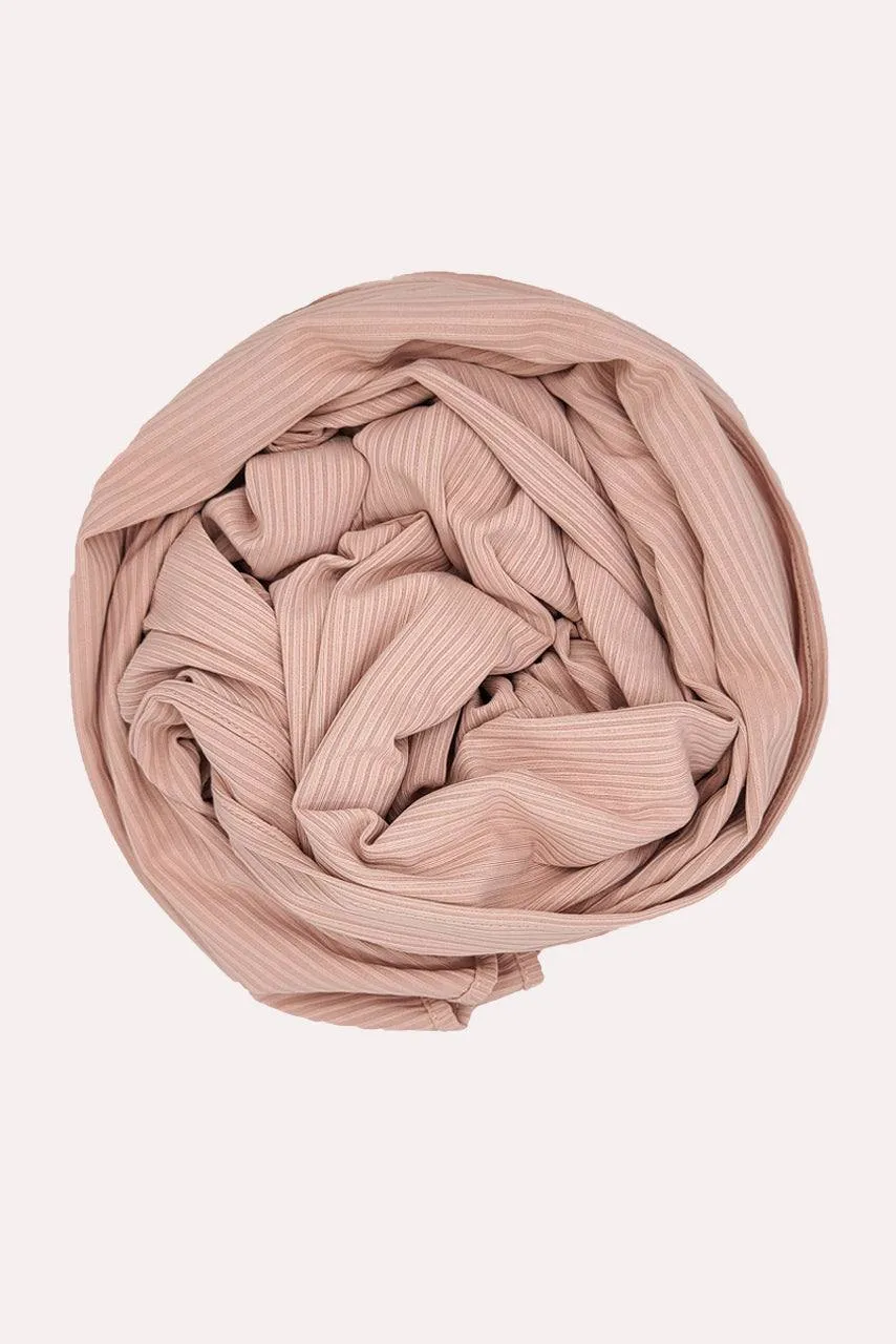 Ribbed Jersey Hijab - Buttercream
