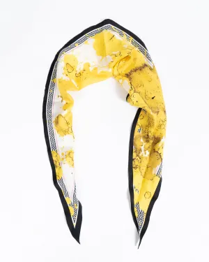 SS17 Pollux Yellow Diamond Silk Scarf