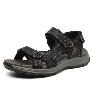 Summer Genuine Leather Lightweight Beach Sandals