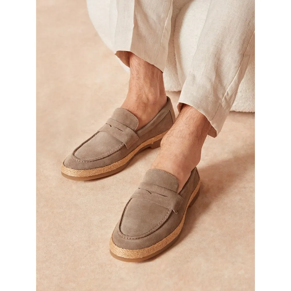 Taupe Laurence Loafers