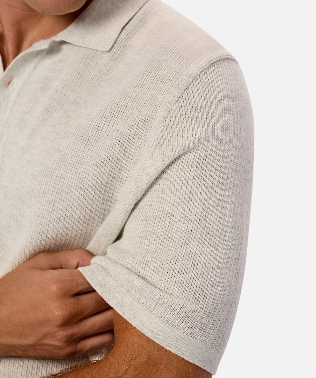 The Barletta Polo - Oat Melange