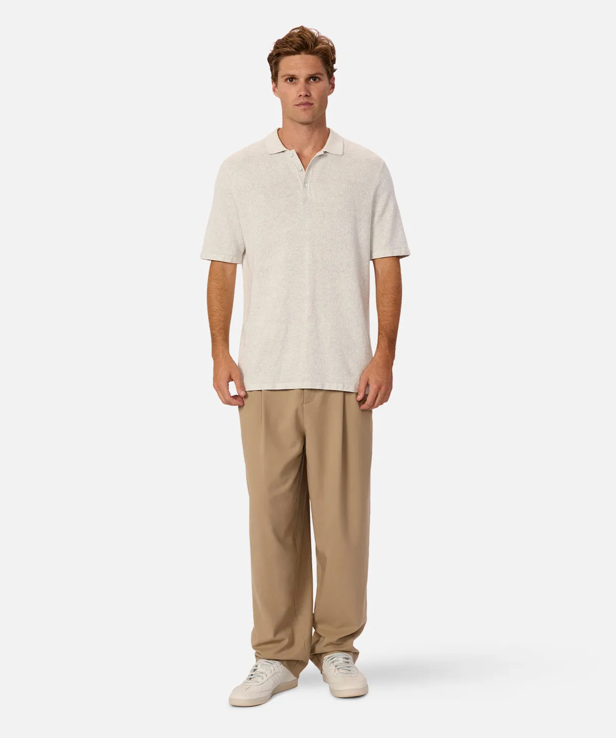 The Barletta Polo - Oat Melange