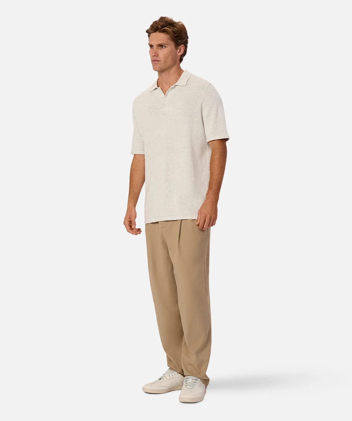 The Barletta Polo - Oat Melange