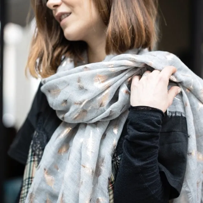 Thinking of You Feathers Scarf Gift