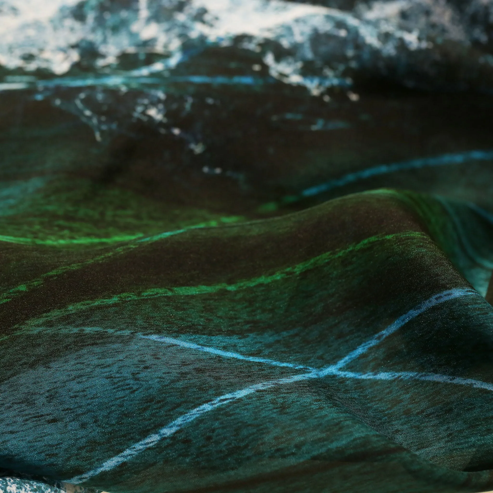 Tidal Silk Scarf