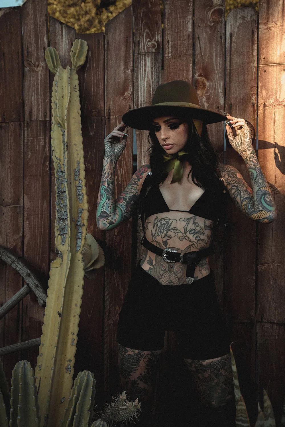 Veiled Hat [OLIVE GREEN]