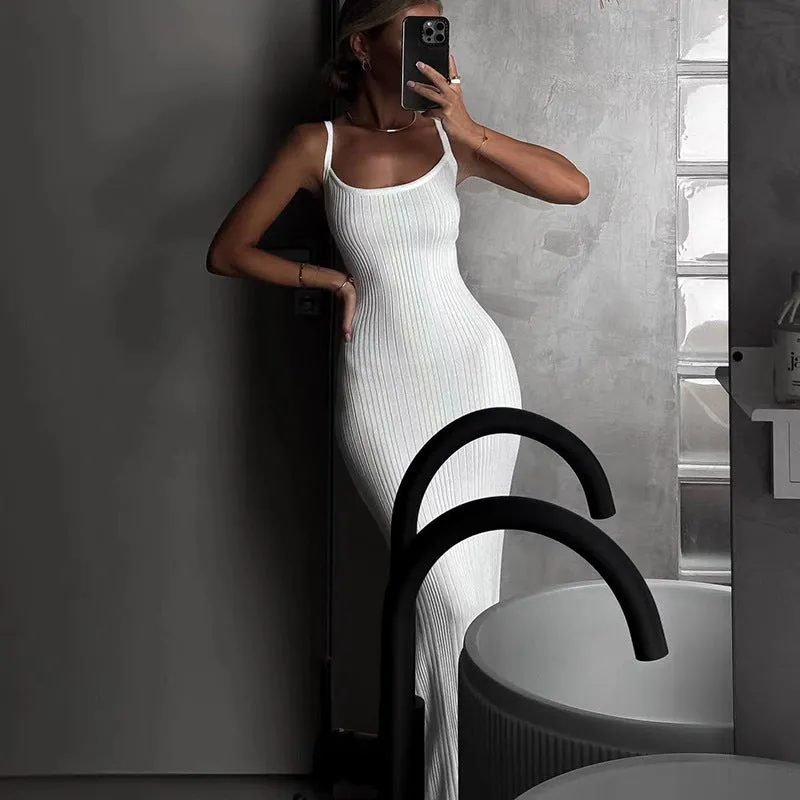 Versatile and Luxurious Bodycon Slip Dress