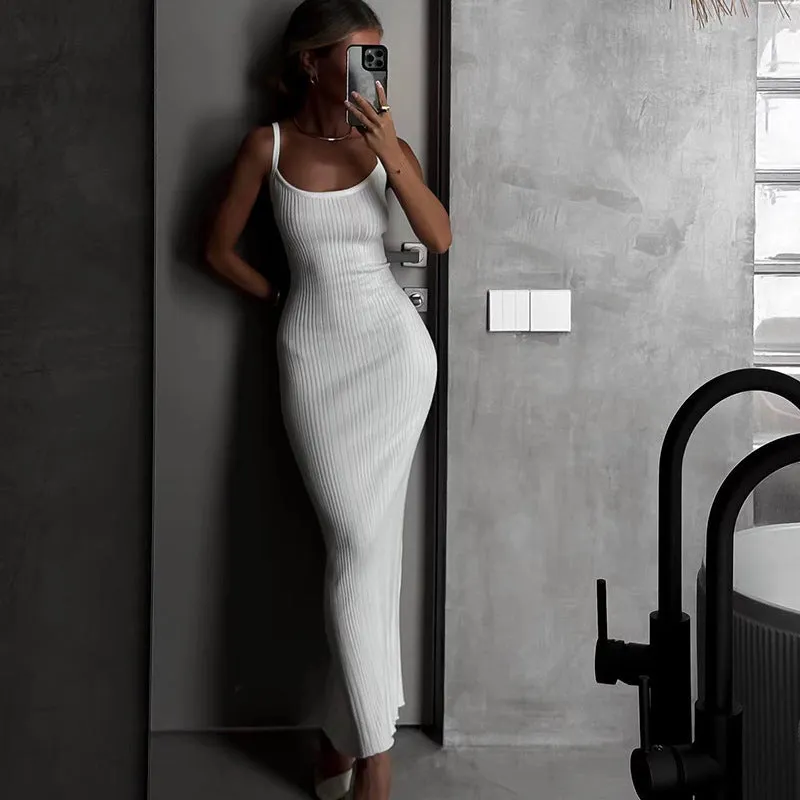 Versatile and Luxurious Bodycon Slip Dress