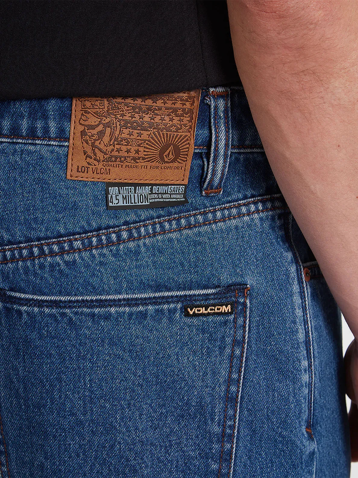 Volcom Mens Billow Denim Shorts