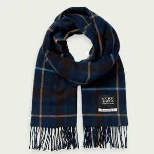 Woven Wool-Blend Check Scarf (Combo C)