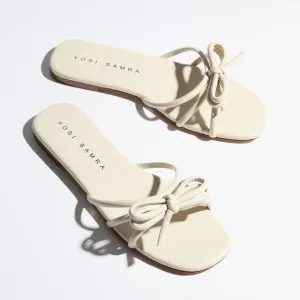 'Yosi Samara' Nicole Bow Slide Sandal in Bone