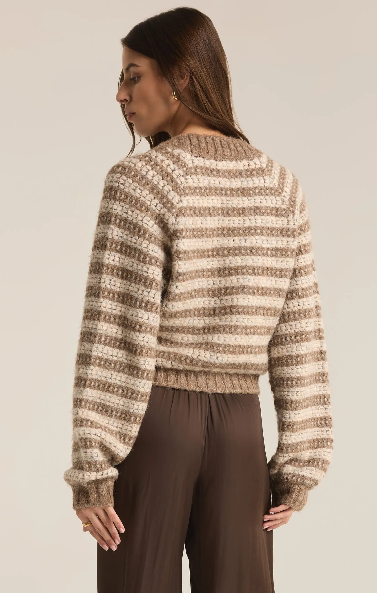 Z SUPPLY Este Metallic Stripe Cardigan