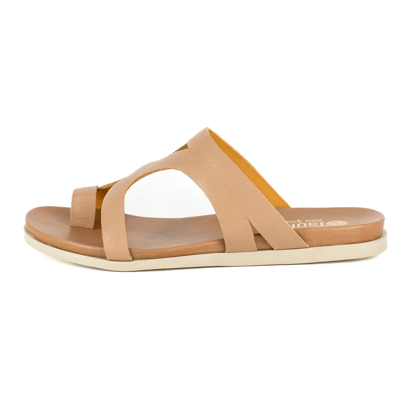 Zawadi : Ladies Leather Sandal in Timber Cayak