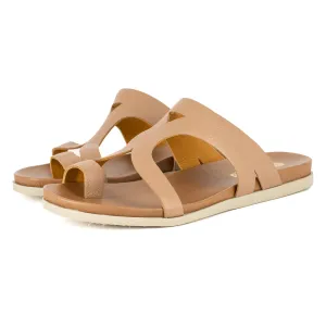 Zawadi : Ladies Leather Sandal in Timber Cayak